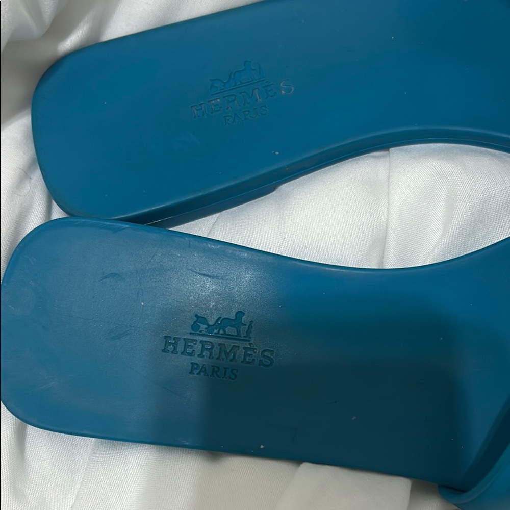 Hermès Blue Sandals